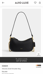 Coach Waverly 24i Shoulder Bag Signature Canvas Black With OG Box Dust Cover & Carry Bag