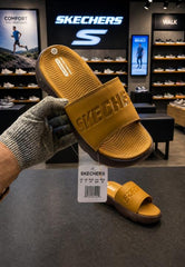 Skechers Gowalk Goga Mat Premium tan Slides