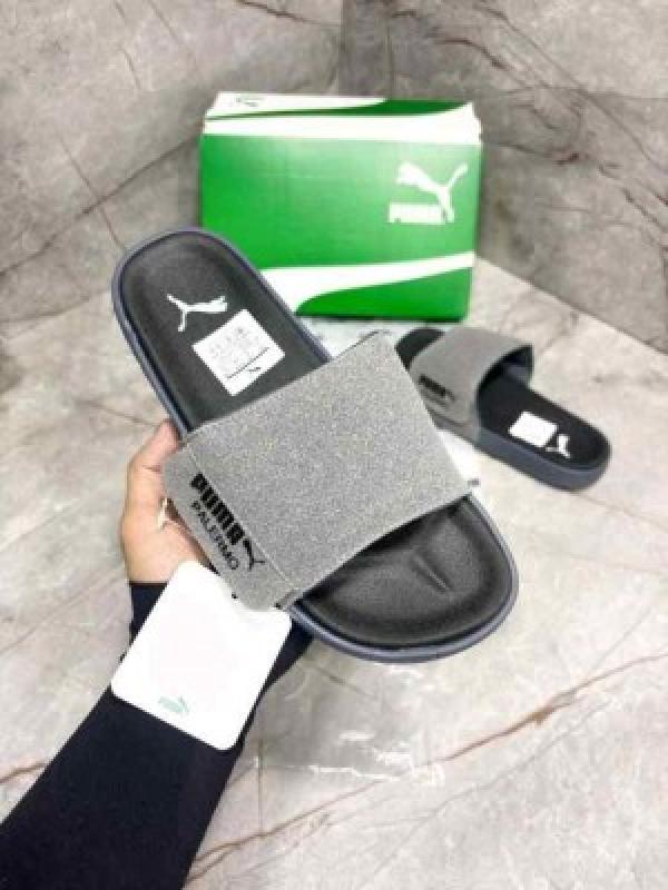 Puma Leadcat Palermo Foil White Grey Black Slides