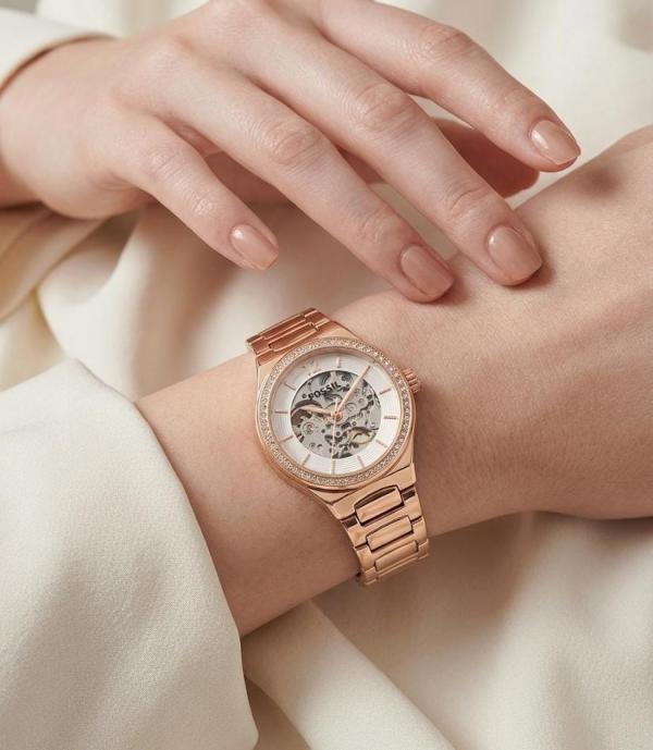 Fossil Eevie Automatic Copper-White
