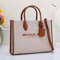 Michael Kors Mirella Tote Bag With Dust Bag Including Card 22320 Beige Brown