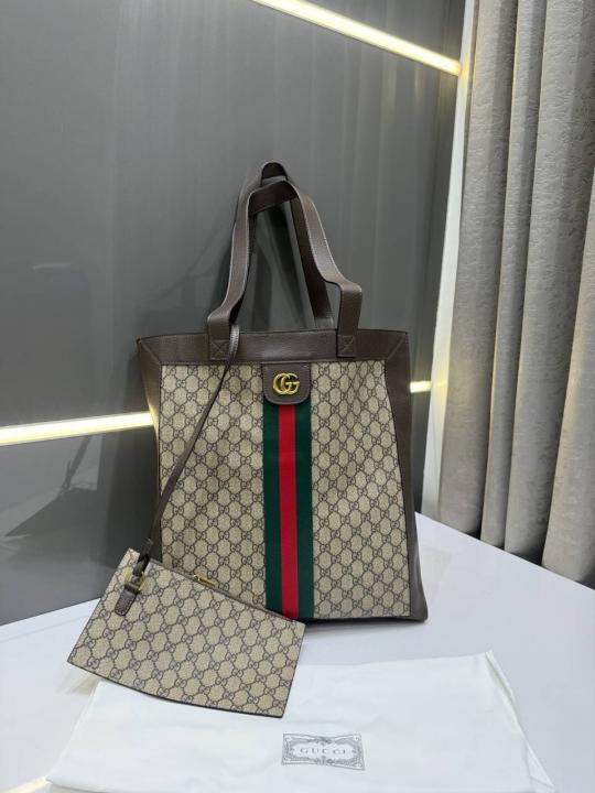 Gucci Ophidia Soft GG Supreme Large Tote GG Supreme Premium With Dust Bag 519335