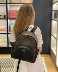Coach Court Back pack Coffee Black With Original Dust cover Packaging