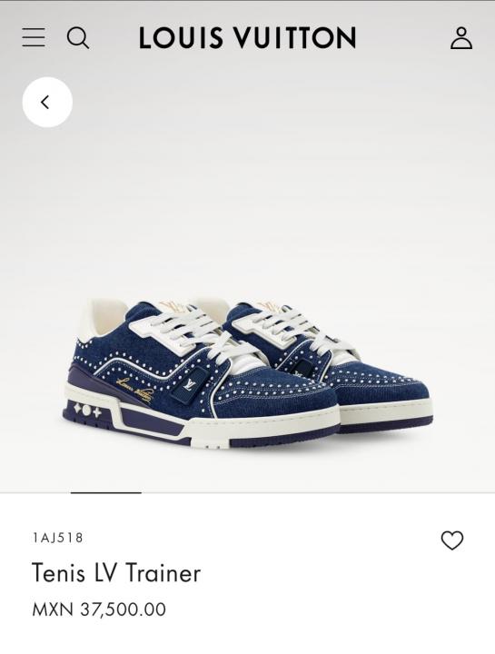 Louis Vuitton LV Trainer Indigo Blue Monogram Denim UA