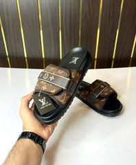 Louis Vuitton Premium Denim Flipflop Brown