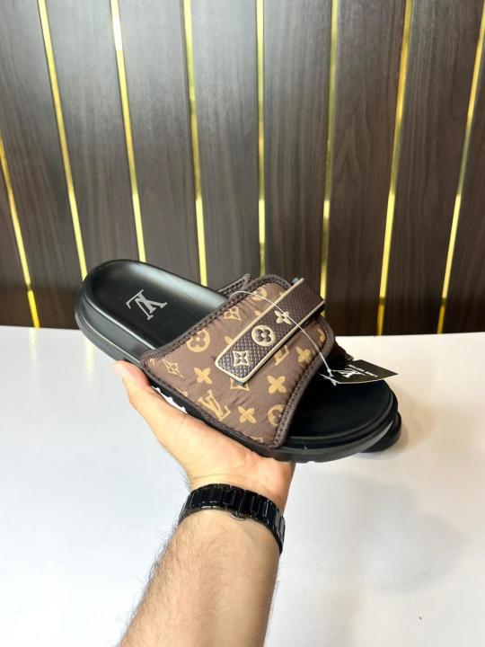 Louis Vuitton Premium Denim Flipflop Brown