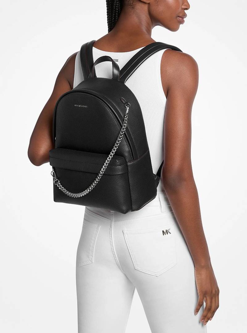 Michael Kors 62206 CB Slater Pebbled Leather Backpack With Original Dustcover And Carry Bag