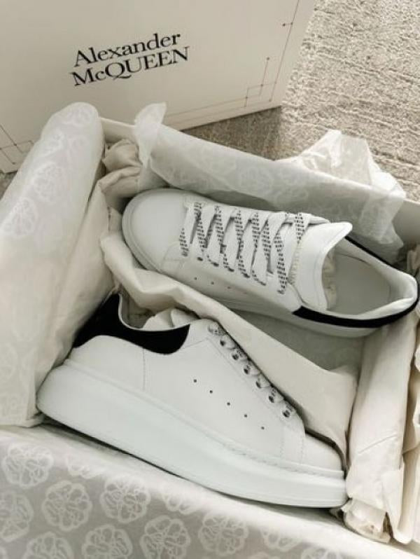 Alexander McQueen White Black Sneakers Premium