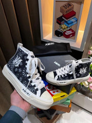 Amiri Bandana Court High-Top Sneakers