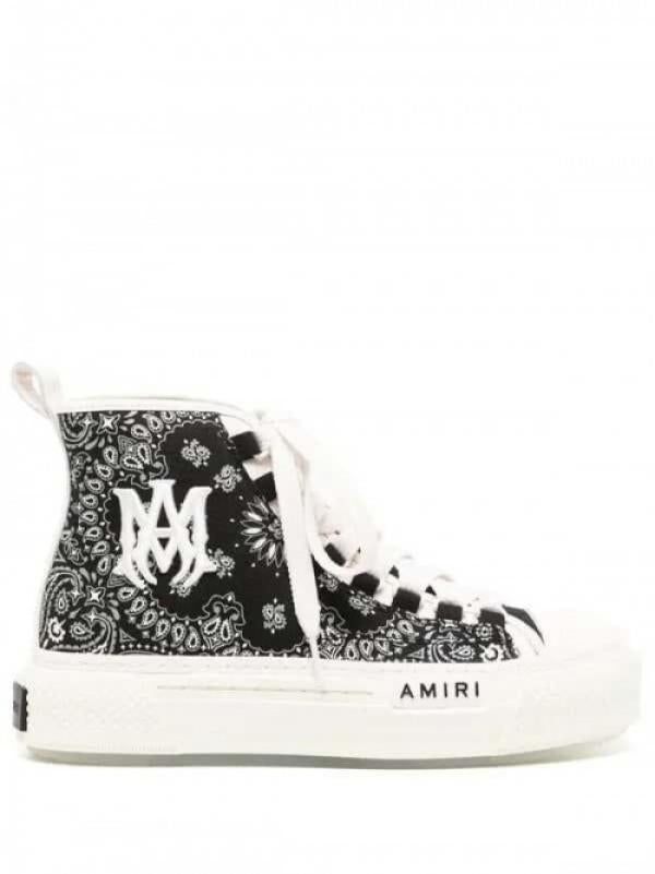 Amiri Bandana Court High-Top Sneakers