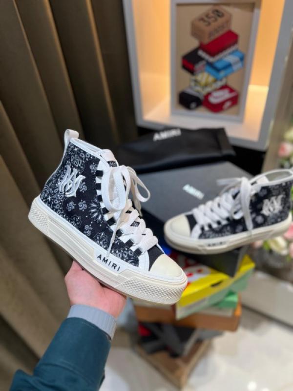 Amiri Bandana Court High-Top Sneakers