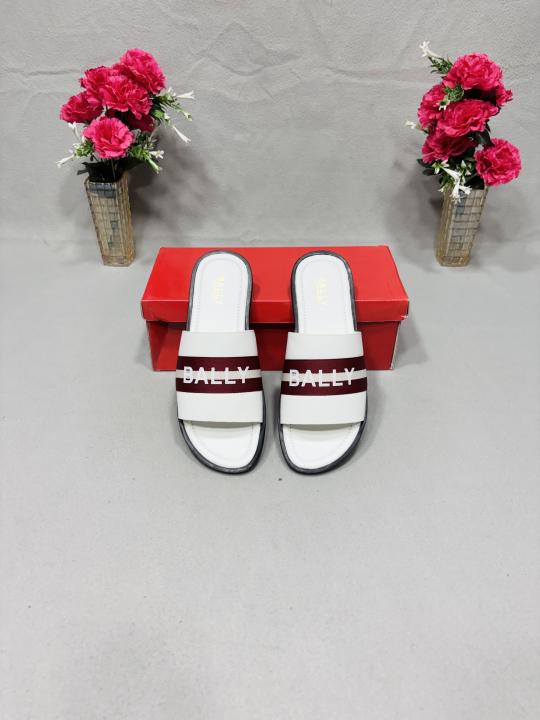 BALLY PREMIUM WHITE SLIDE