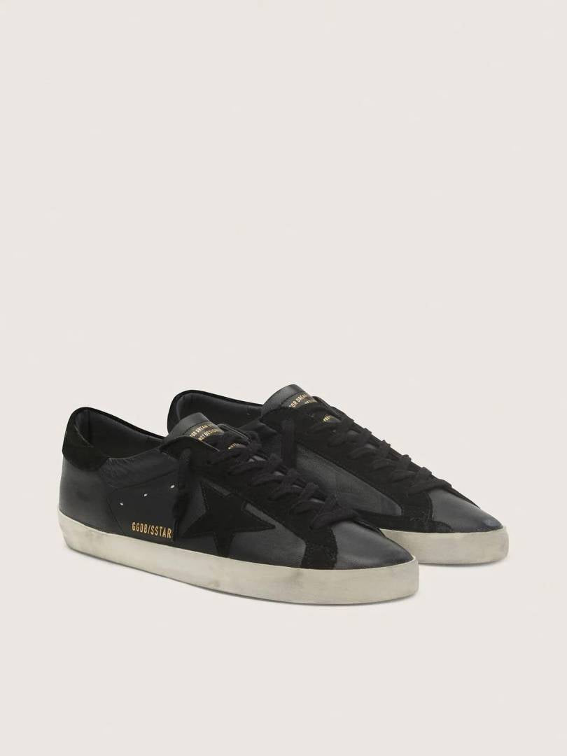 Golden Goose Superstar Black Leather Sneaker