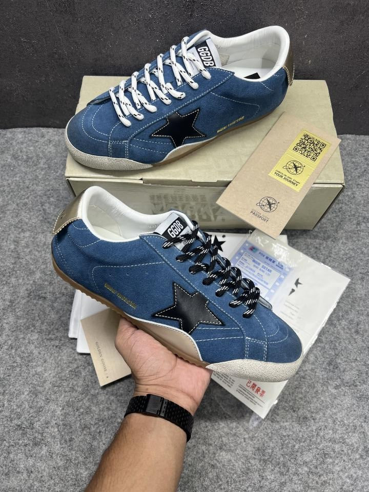 Golden Goose True-Star Sneaker Blue Suede