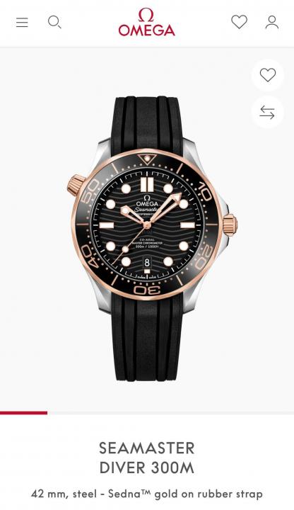 Omega Seamaster Diver 300M Automatic Black Copper Black