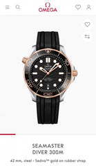 Omega Seamaster Diver 300M Automatic Black Copper Black