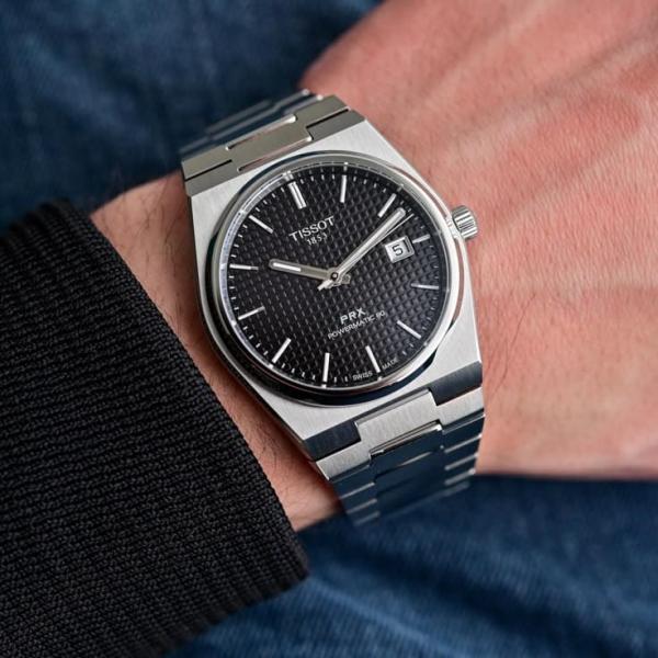 Tissot 1853 Prx Automatic Top Quality Silver Black