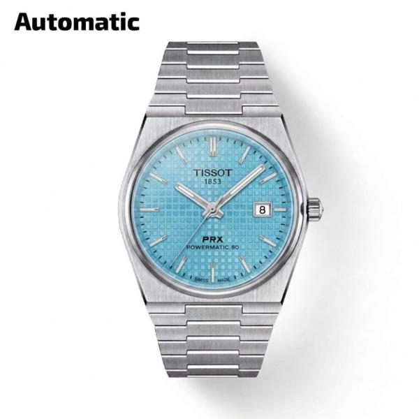 Tissot 1853 Prx Automatic Top Quality Silver-SkyBlue