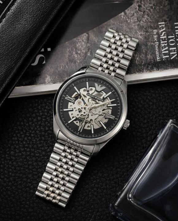 Emporio Armani Antonio Automatic Silver-Black