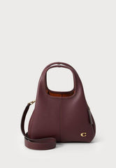 Coach Lana 23 Wine With OG Box Dust Cover Long Belt CM545 Wine