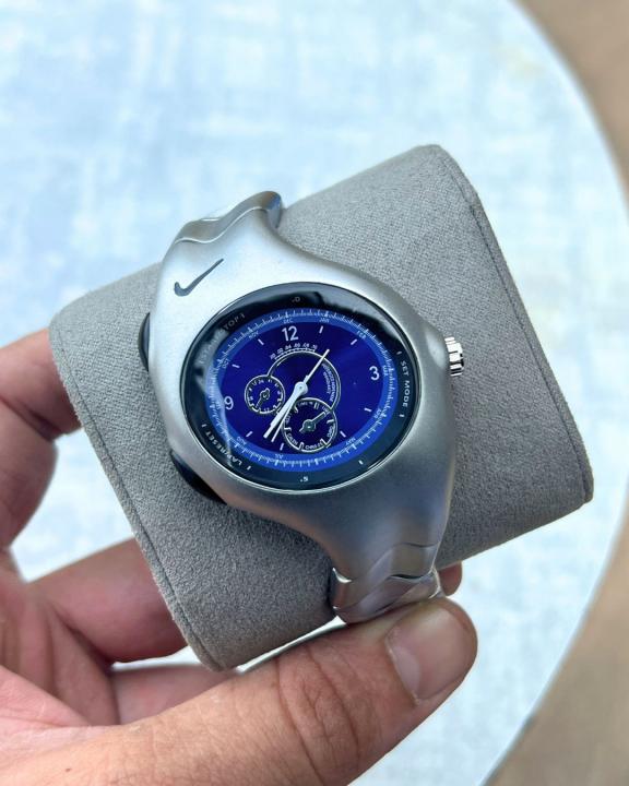 Nike Triax Armored Chronograph Silver-Blue
