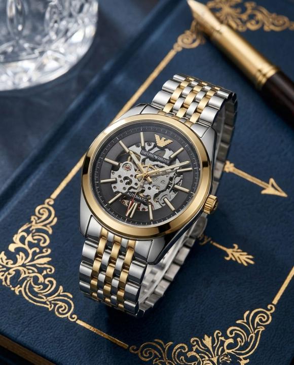 Emporio Armani Antonio Automatic 2Ton-Gold-Black