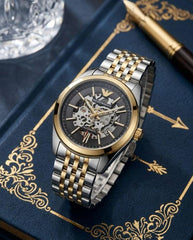 Emporio Armani Antonio Automatic 2Ton-Gold-Black