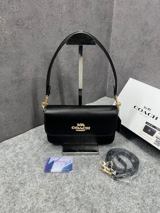 Coach Brynn Shoulder Bag Signature Canvas With OG Box & Dust Cover Black