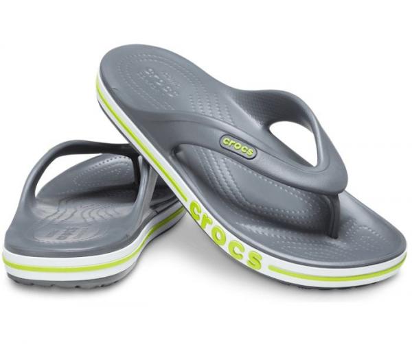 Crocs Bayaband Grey Green Premium Thong Flipflop 161