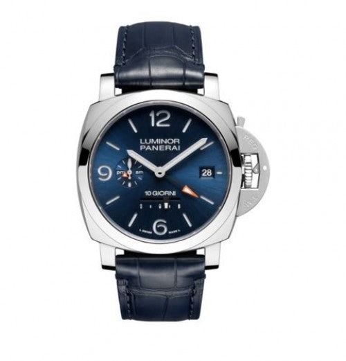 Luminor Panerai Dieci Giorni GMT Ceramica Blue Leather