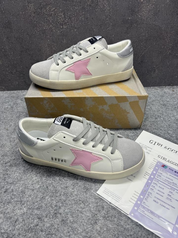 WMN Golden Goose Superstar White Pink Sneaker