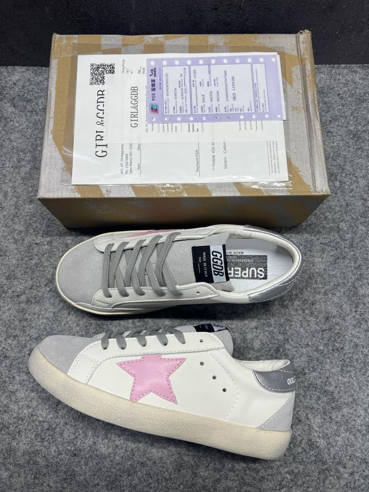 WMN Golden Goose Superstar White Pink Sneaker