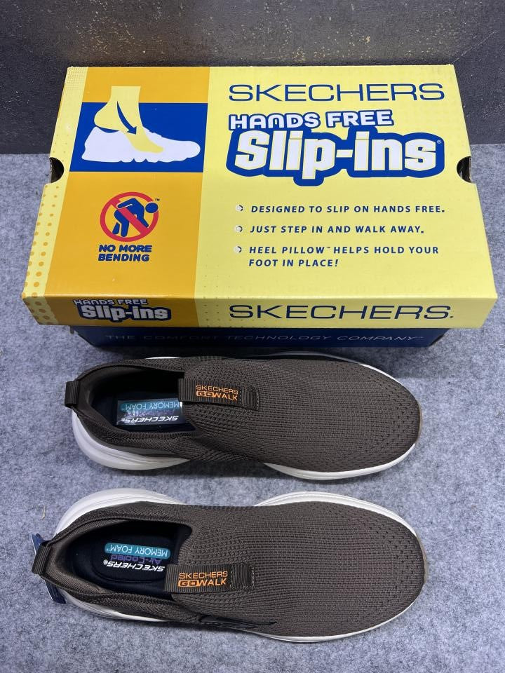 Skechers Go-Walk Slip-on Shoes Brown 9265