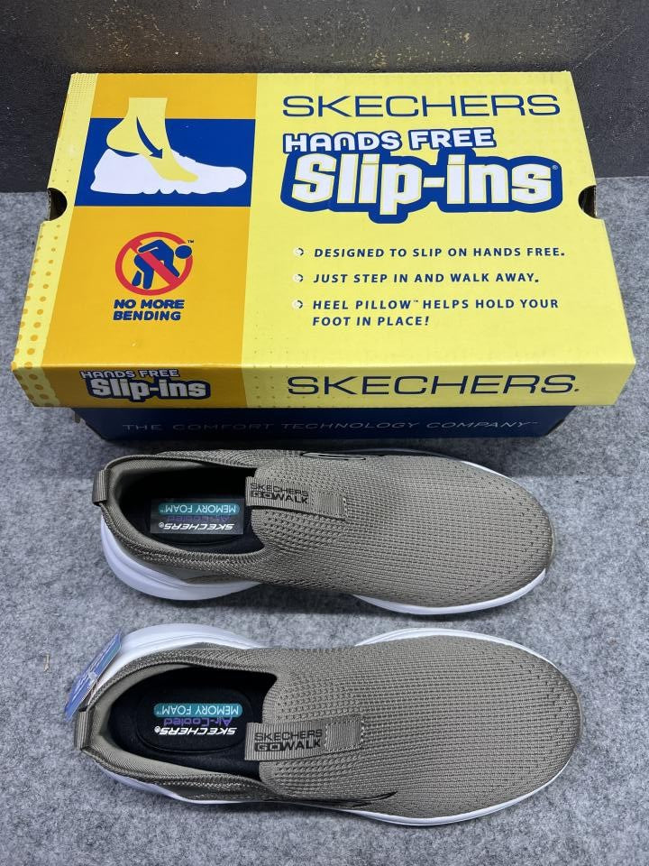 Skechers Go-Walk Slip-on Shoes Khaki 9265