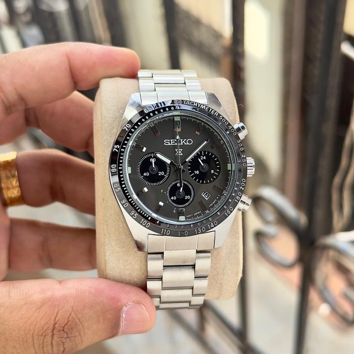 Seiko Prospex Speedtimer Chronograph silver  gray