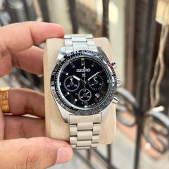 Seiko Prospex Speedtimer Chronograph silver  black