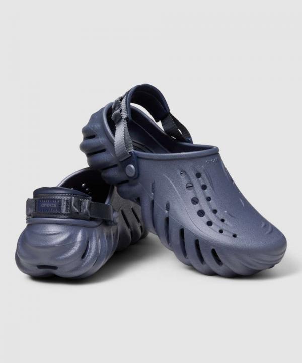 Crocs Echo Clogs Navy Blue With Og Box And Carry Bag