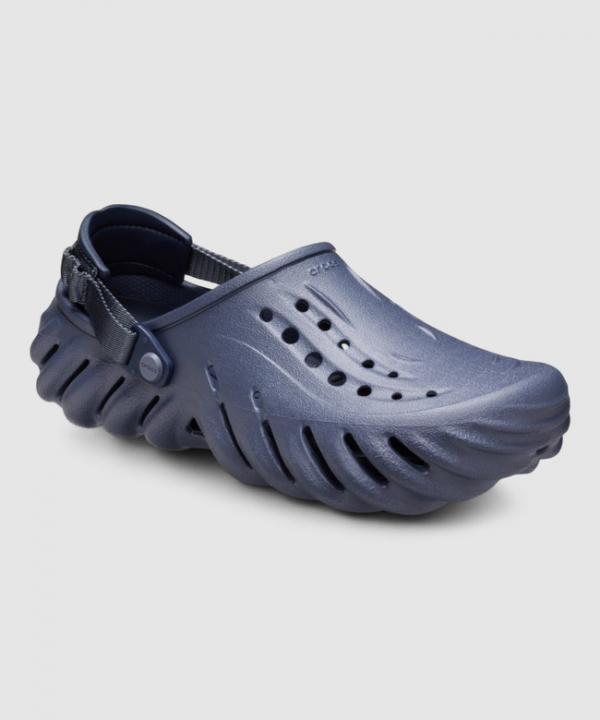 Crocs Echo Clogs Navy Blue With Og Box And Carry Bag