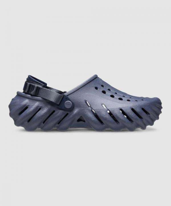Crocs Echo Clogs Navy Blue With Og Box And Carry Bag