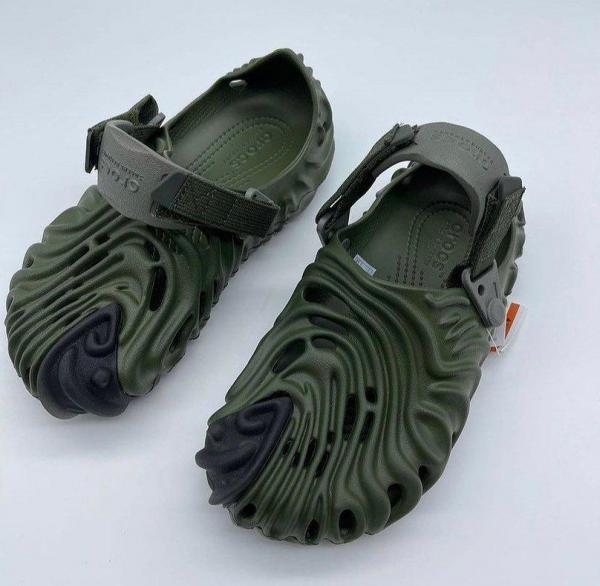 Crocs Salehe Bembury The Pollex Clog Olive Green With og box and carry bag