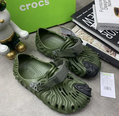 Crocs Salehe Bembury The Pollex Clog Olive Green With og box and carry bag