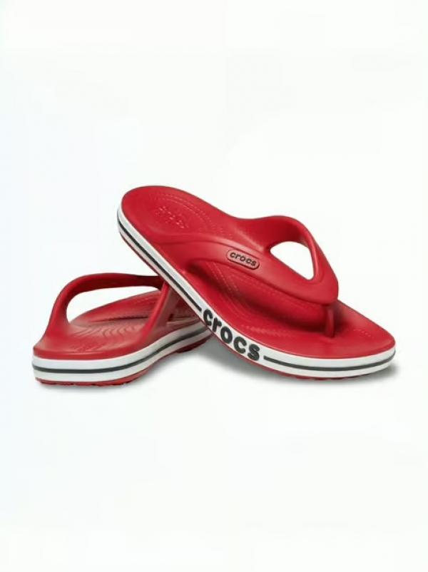 Crocs Bayaband Flips Red With Og Box And Carry Bag