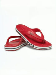 Crocs Bayaband Flips Red With Og Box And Carry Bag