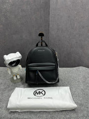 Michael Kors Rhea Medium Color Block Black Logo Backpack Black 62207