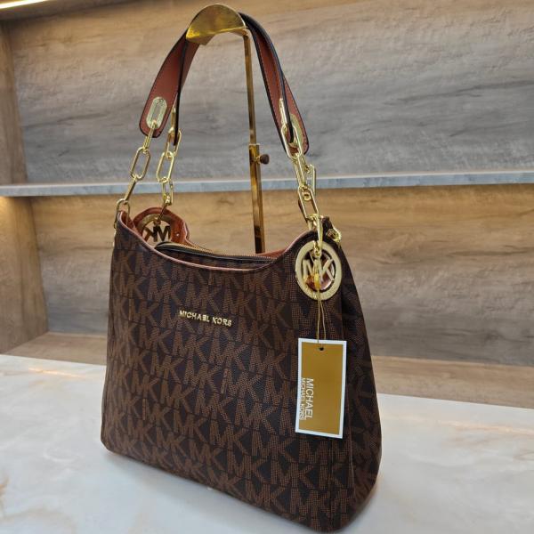 Michael Kors Fulton Shoulder Bag With Dust Bag Coffee Brown 8500