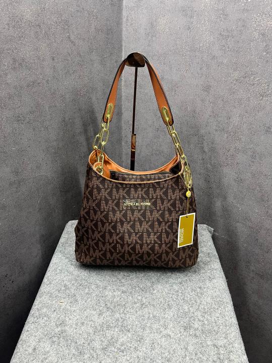 Michael Kors Fulton Shoulder Bag With Dust Bag Coffee Brown 8500