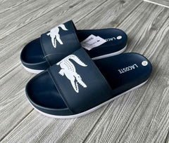 Lacoste Croco Slide Navy White