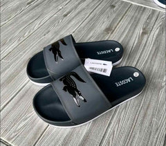 Lacoste Croco Slide Grey White