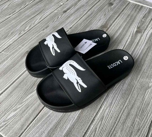 Lacoste Croco Slide Black