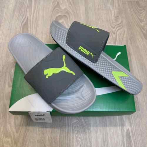 Puma Softride Pro Leadpuff Grey Neon Slide